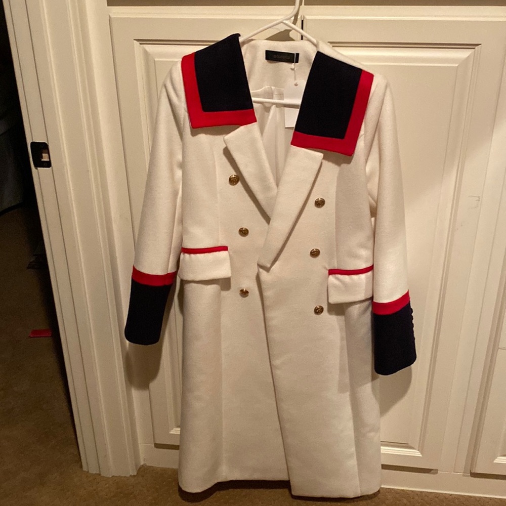Storets red, white and blue felt coat